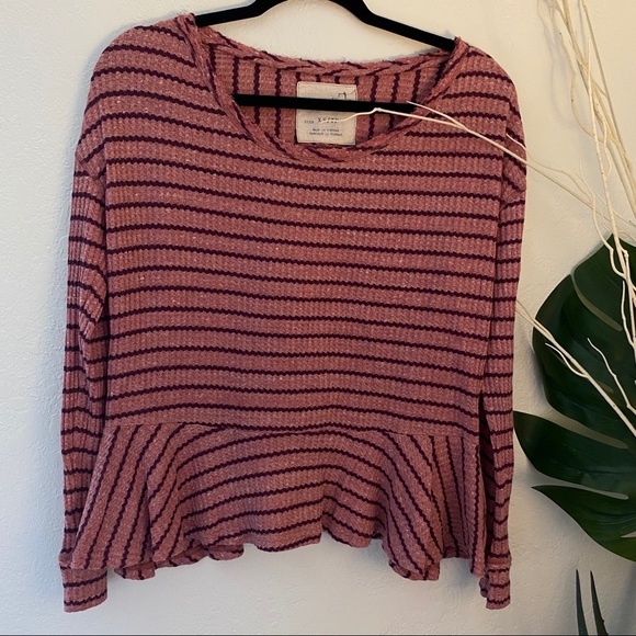 WE THE FREE Ruffles Waffle Knit Long Sleeve - Picture 2 of 12